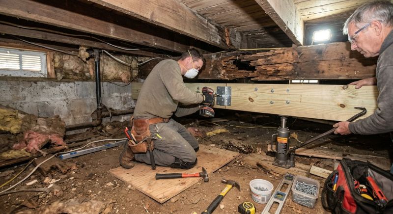 Sagging Floor Joist Repair in Wilmington, NC